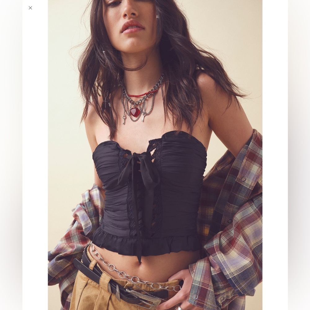 Free People Aurelia Silky Corset Top